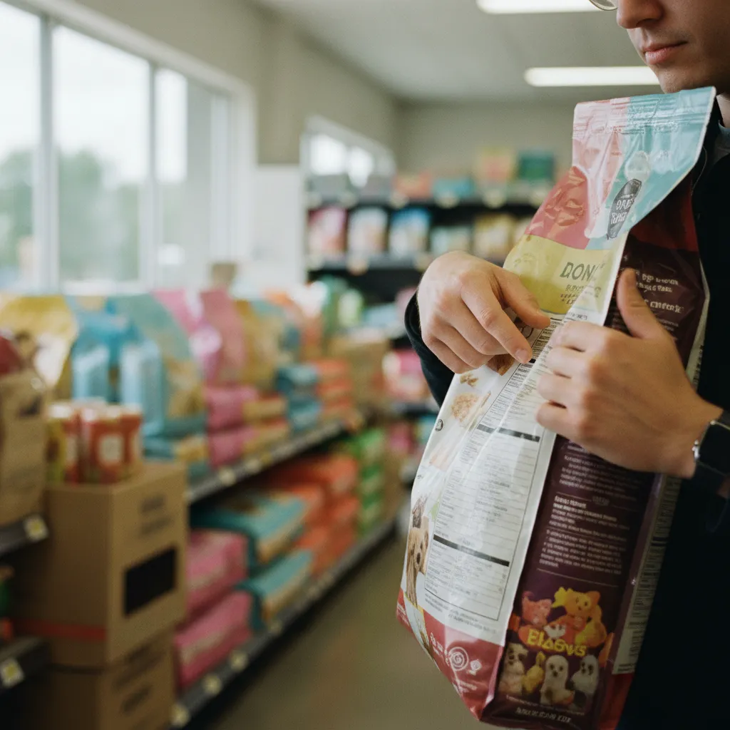 Apprendre à lire l'étiquette des croquettes permet de faire un choix éclairé en animalerie