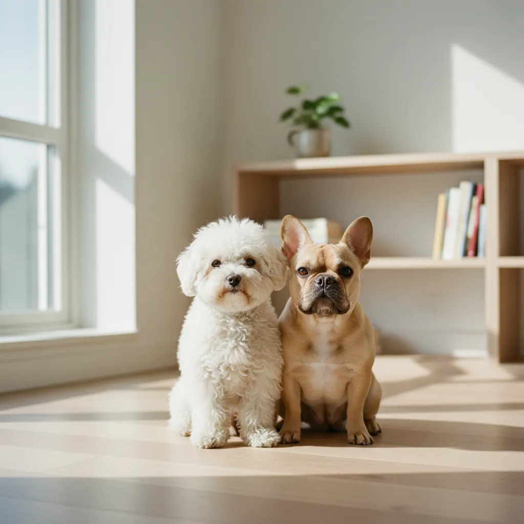 Le Bichon Frisé et le Bouledogue Français comptent parmi les races préférées des citadins