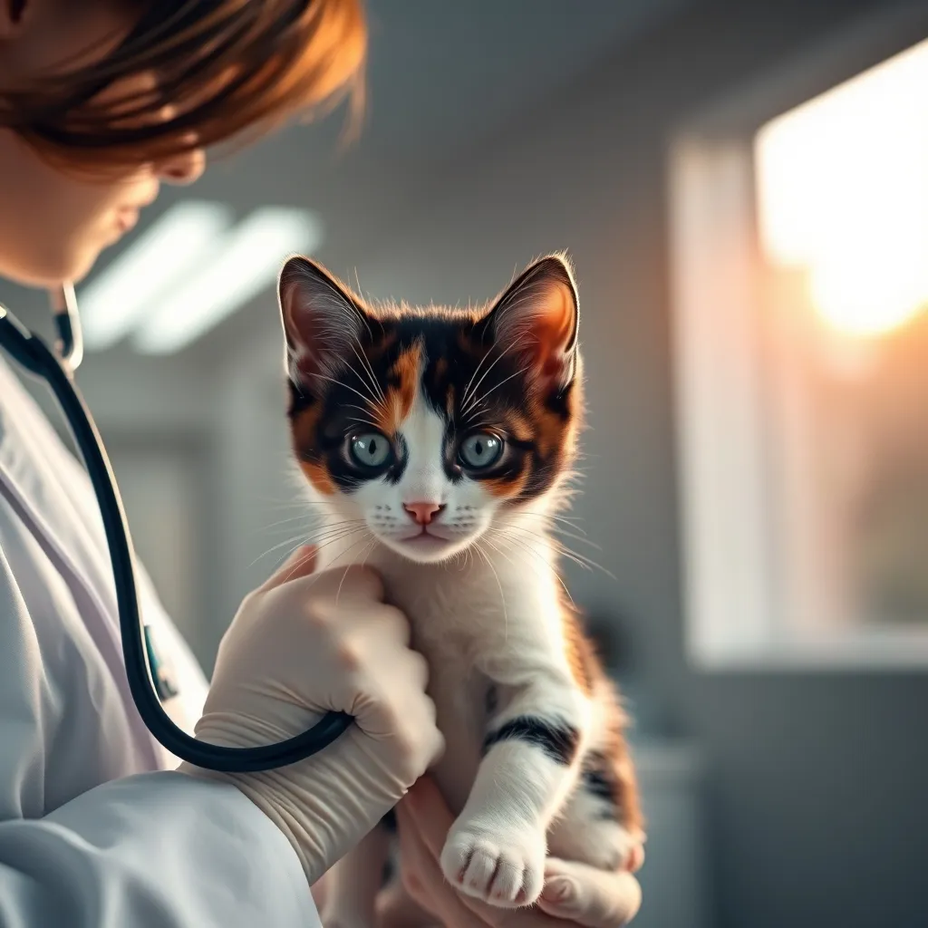 Un examen vétérinaire complet du chaton facilite la souscription d'une assurance santé animale