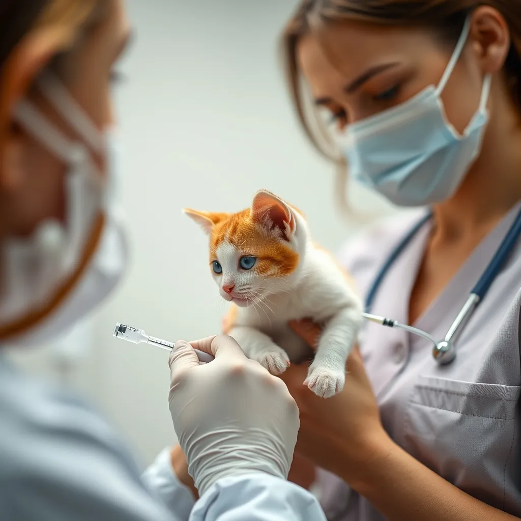 La vaccination du chaton représente un poste de dépense couvert par les formules avec forfait prévention