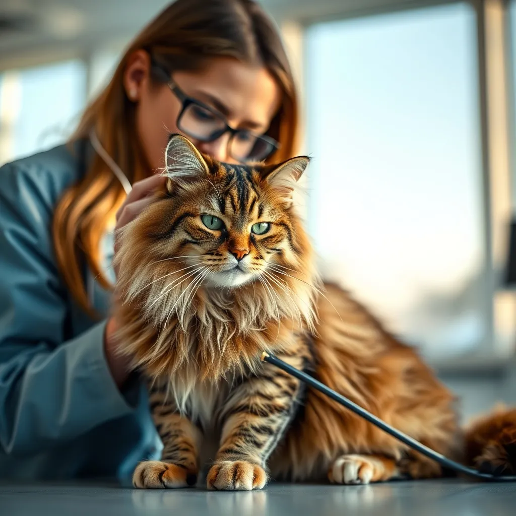 L'auscultation cardiaque régulière est essentielle pour dépister la HCM chez le Maine Coon