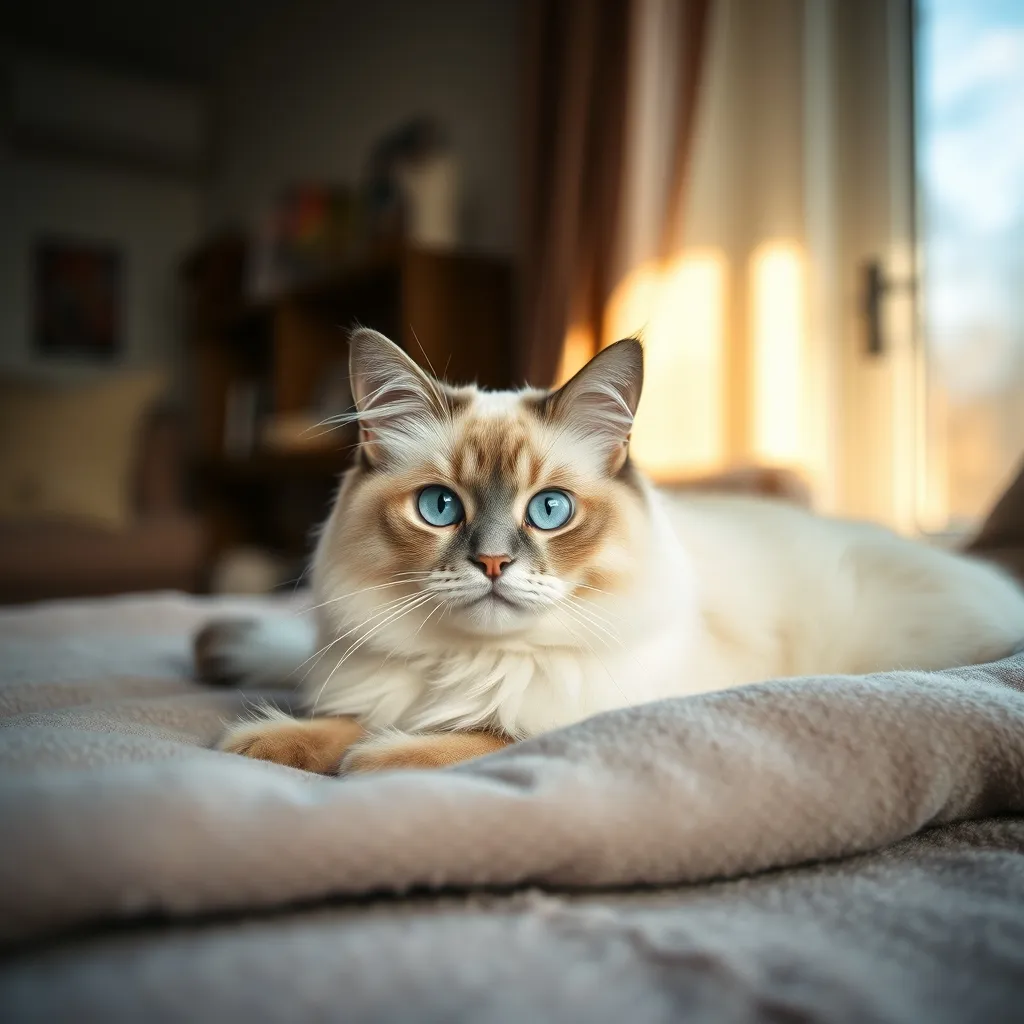 Le Birman, souvent chat d'intérieur, bénéficie de formules d'assurance spécifiques à son mode de vie