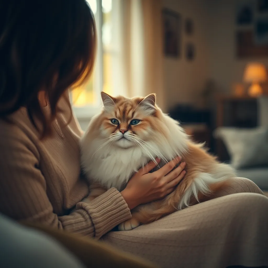 Le brossage régulier est essentiel pour entretenir le pelage d'un chat à poil long