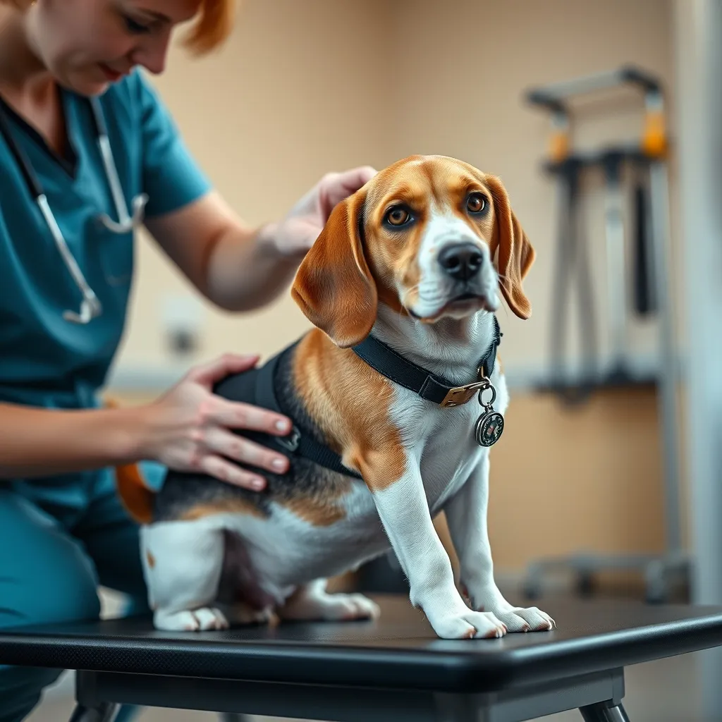 La physiothérapie fait partie des soins remboursés par les meilleures mutuelles pour chien senior