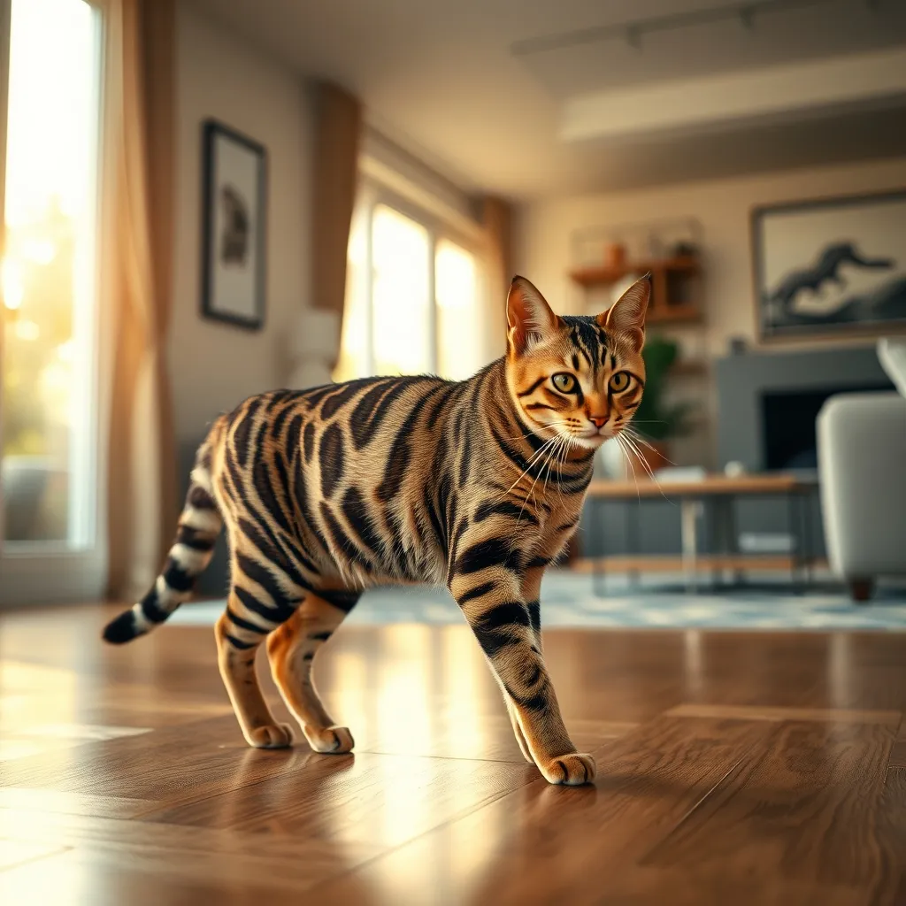 Le Toyger et ses rayures verticales évoquant le tigre sauvage