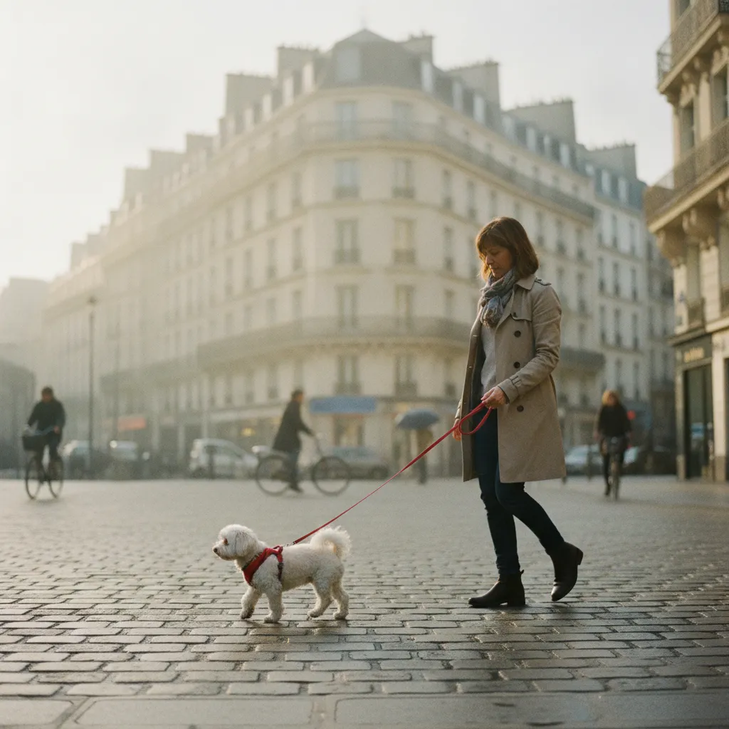Un chien de petite taille s'adapte parfaitement à la vie urbaine en Île-de-France avec des sorties régulières
