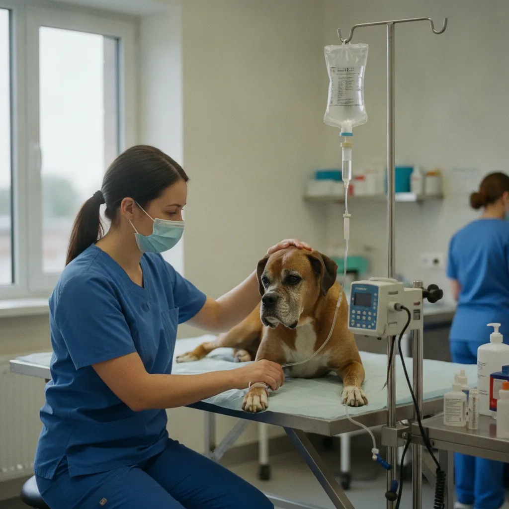 Une séance de chimiothérapie vétérinaire est généralement bien tolérée par le chien
