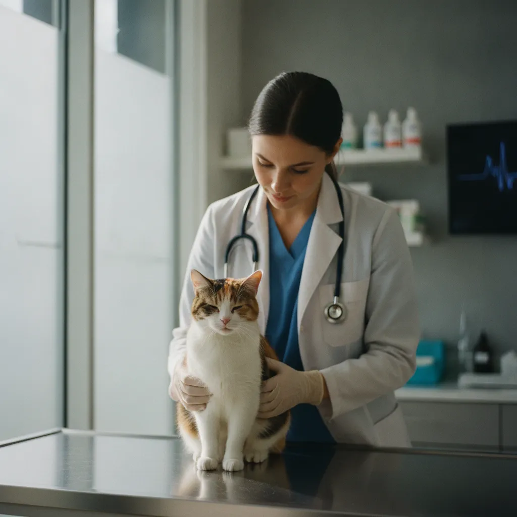 Un bilan de santé régulier permet de détecter précocement les pathologies du chat européen