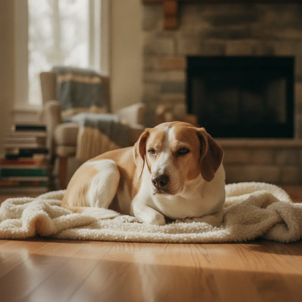 Un chien qui tremble au repos avec un air abattu peut souffrir en silence