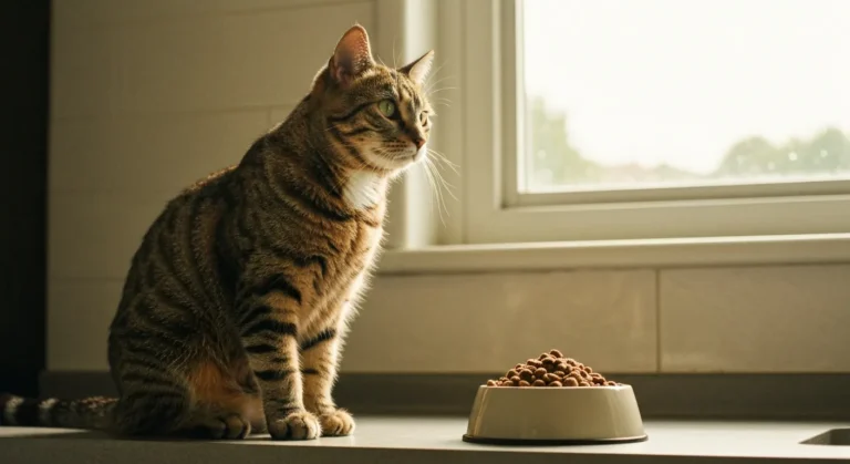 Mon chat ne mange plus ses croquettes : que faire ?
