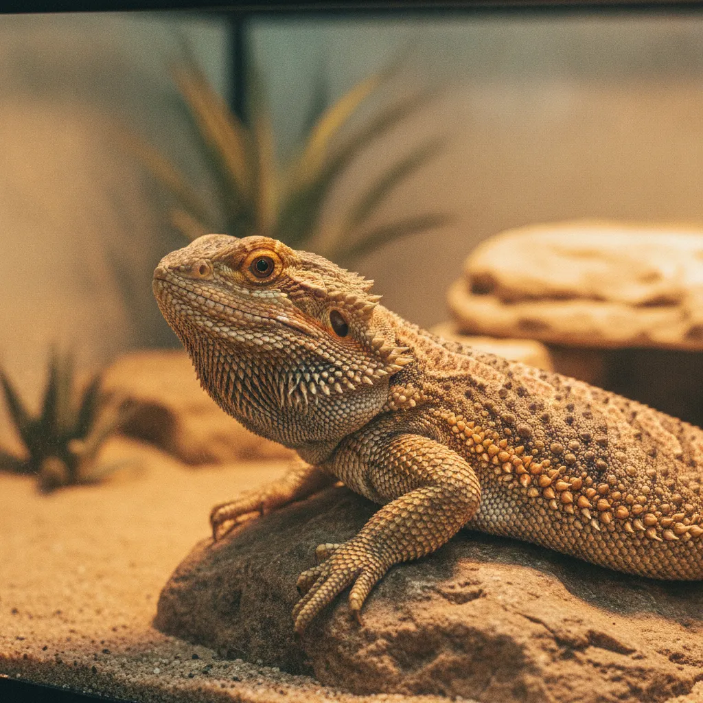 Le pogona, l'un des rares reptiles acceptés par les assureurs NAC