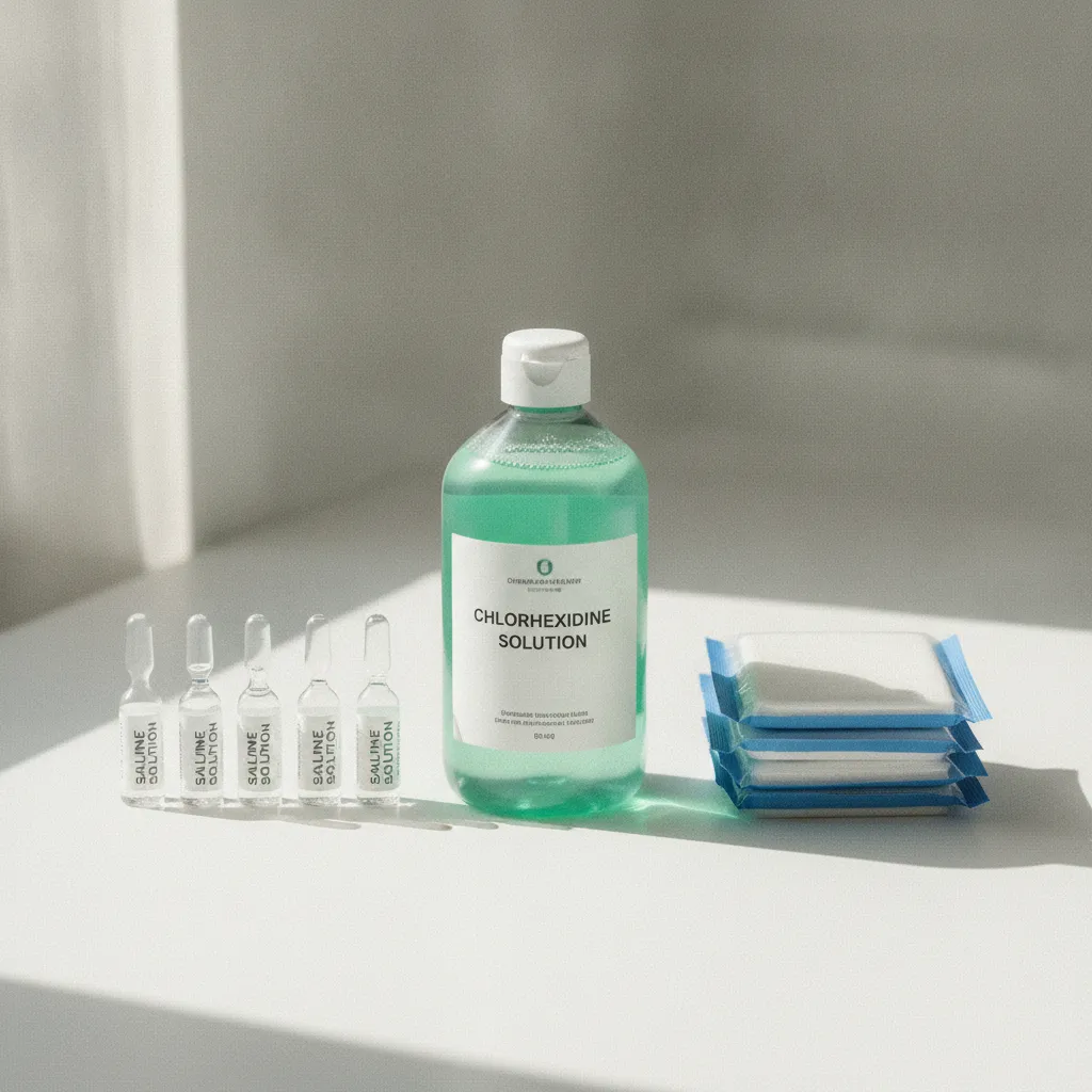 Antiseptiques et produits de nettoyage adaptés aux soins vétérinaires d'urgence