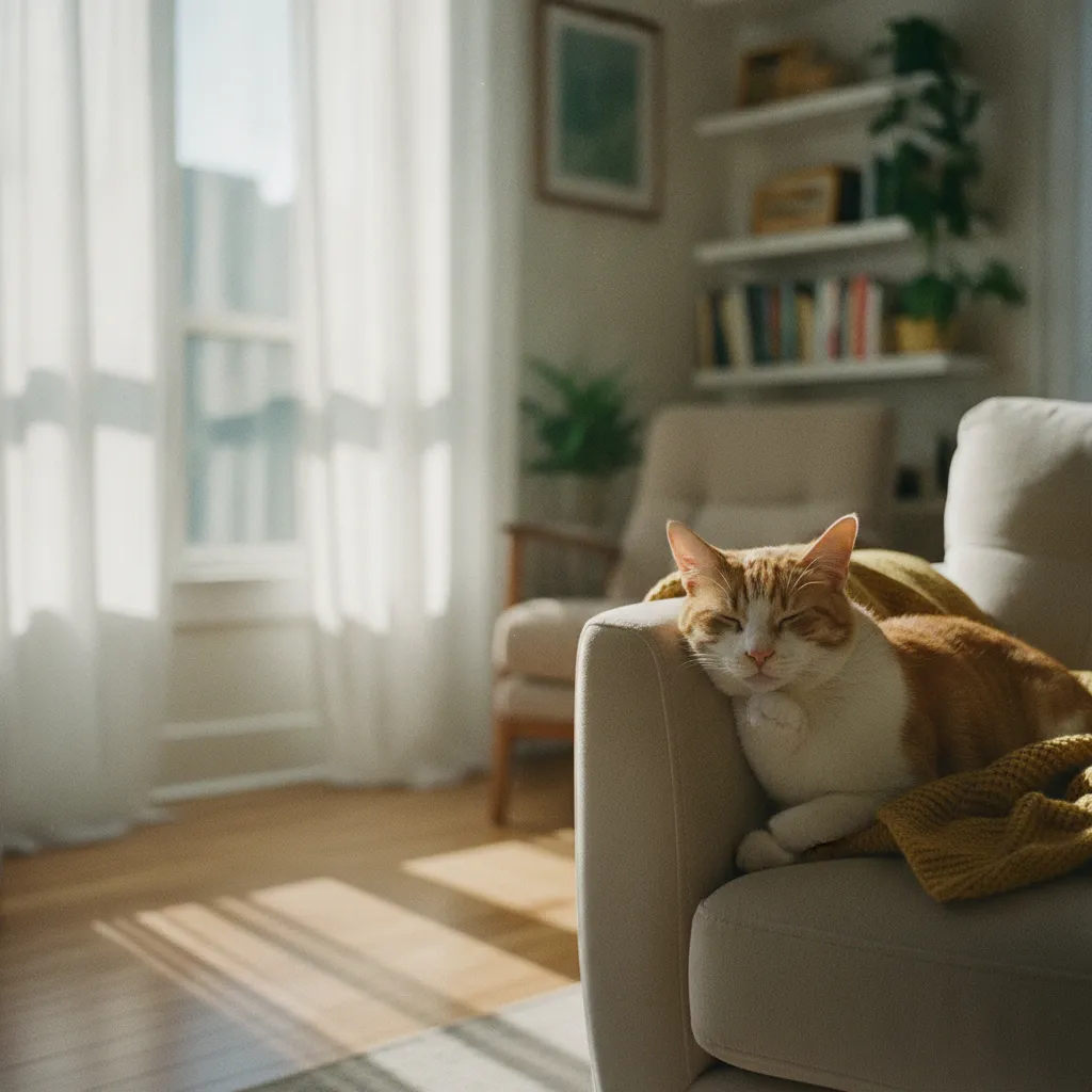 Même un chat d'appartement doit être vacciné contre le typhus et le coryza