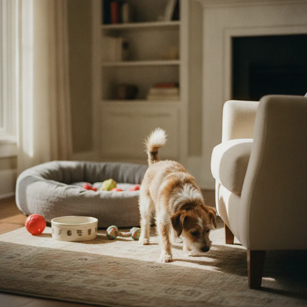 Les premiers jours à la maison nécessitent patience et routine pour le chien adopté