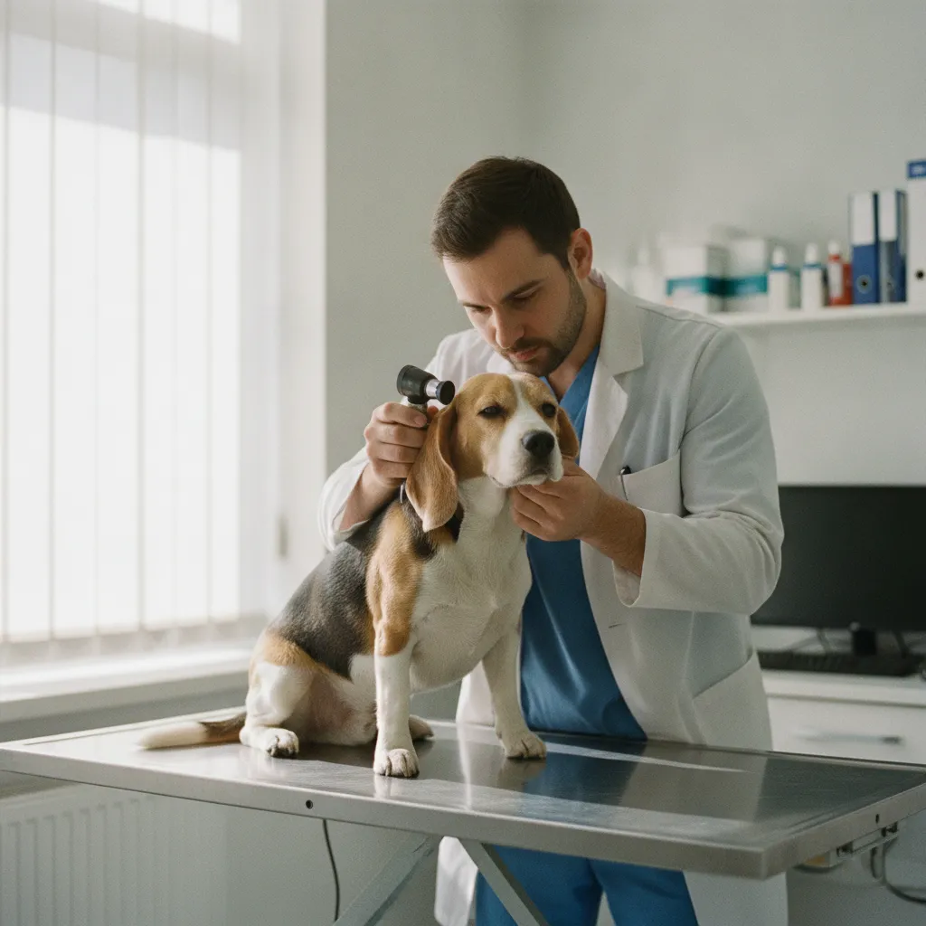 Le contrôle régulier des oreilles est essentiel pour prévenir les otites chez le Beagle