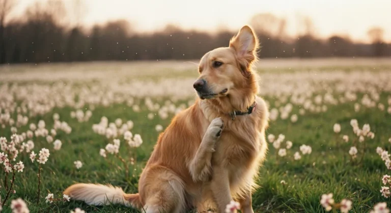 Chien allergique au pollen : 5 symptômes à surveiller