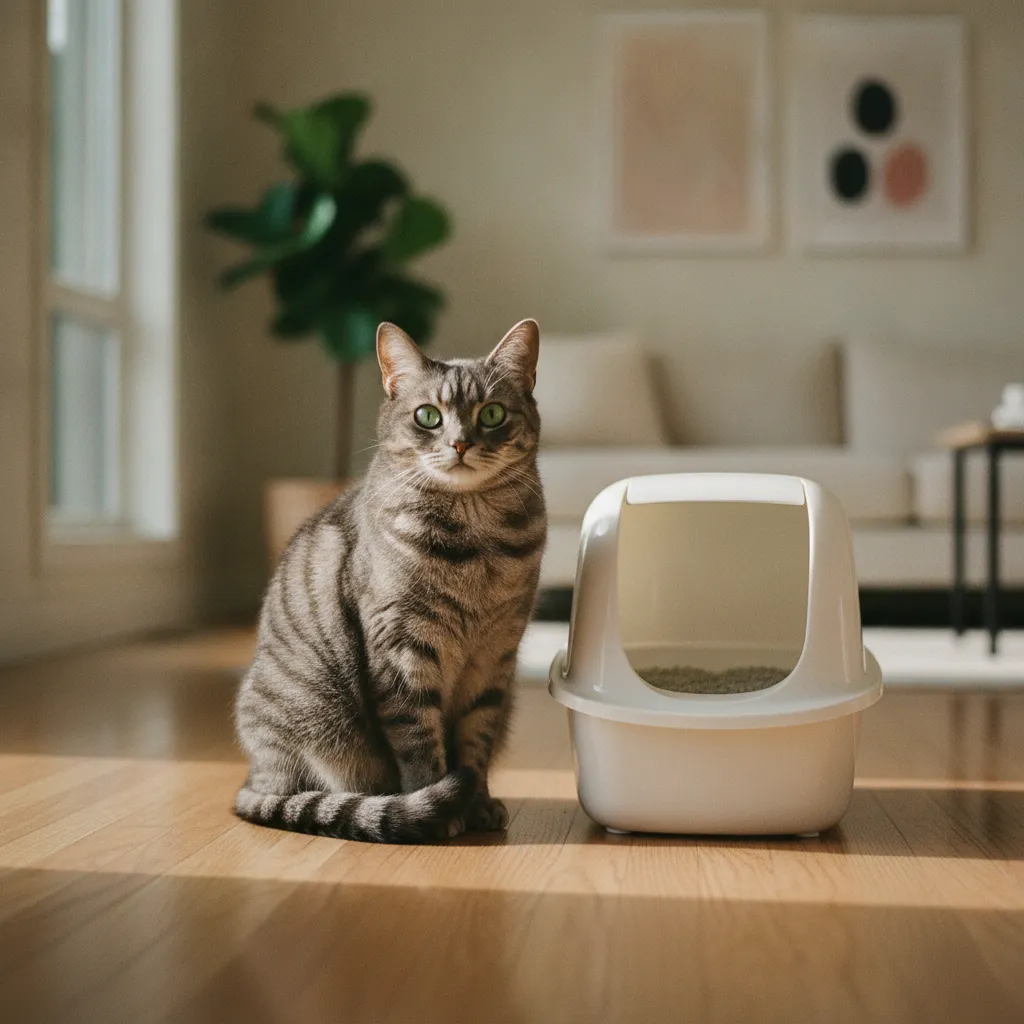 Un chat au pelage brillant et en bonne santé après vermifugation