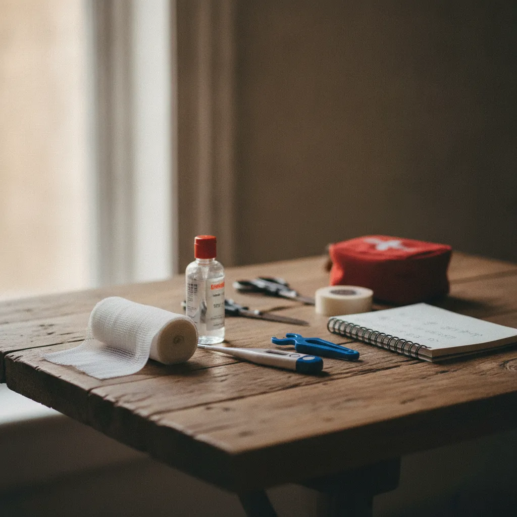 Trousse de premiers secours vétérinaire avec le matériel essentiel à garder chez soi