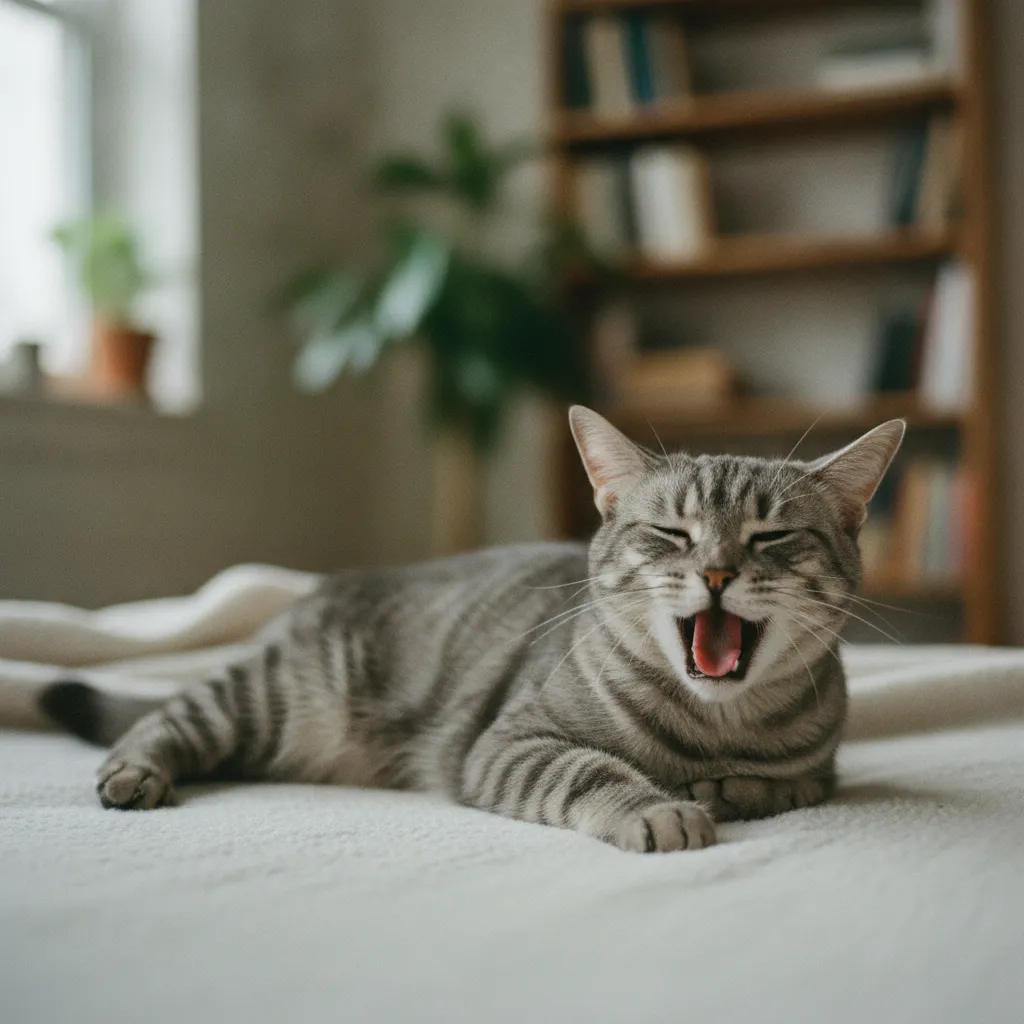 La respiration bouche ouverte chez le chat constitue un signe d'urgence vétérinaire