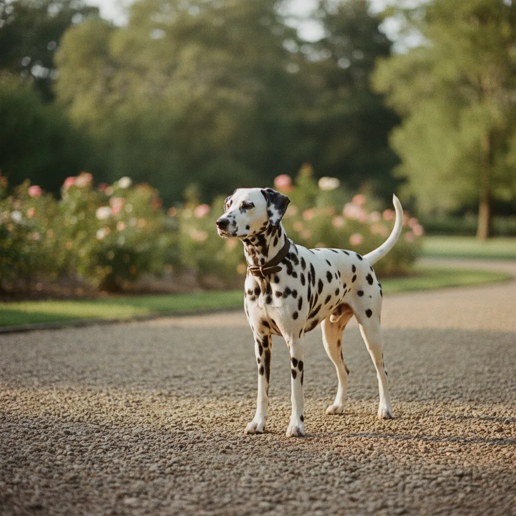Le Dalmatien et ses taches caractéristiques apparaissent progressivement après la naissance