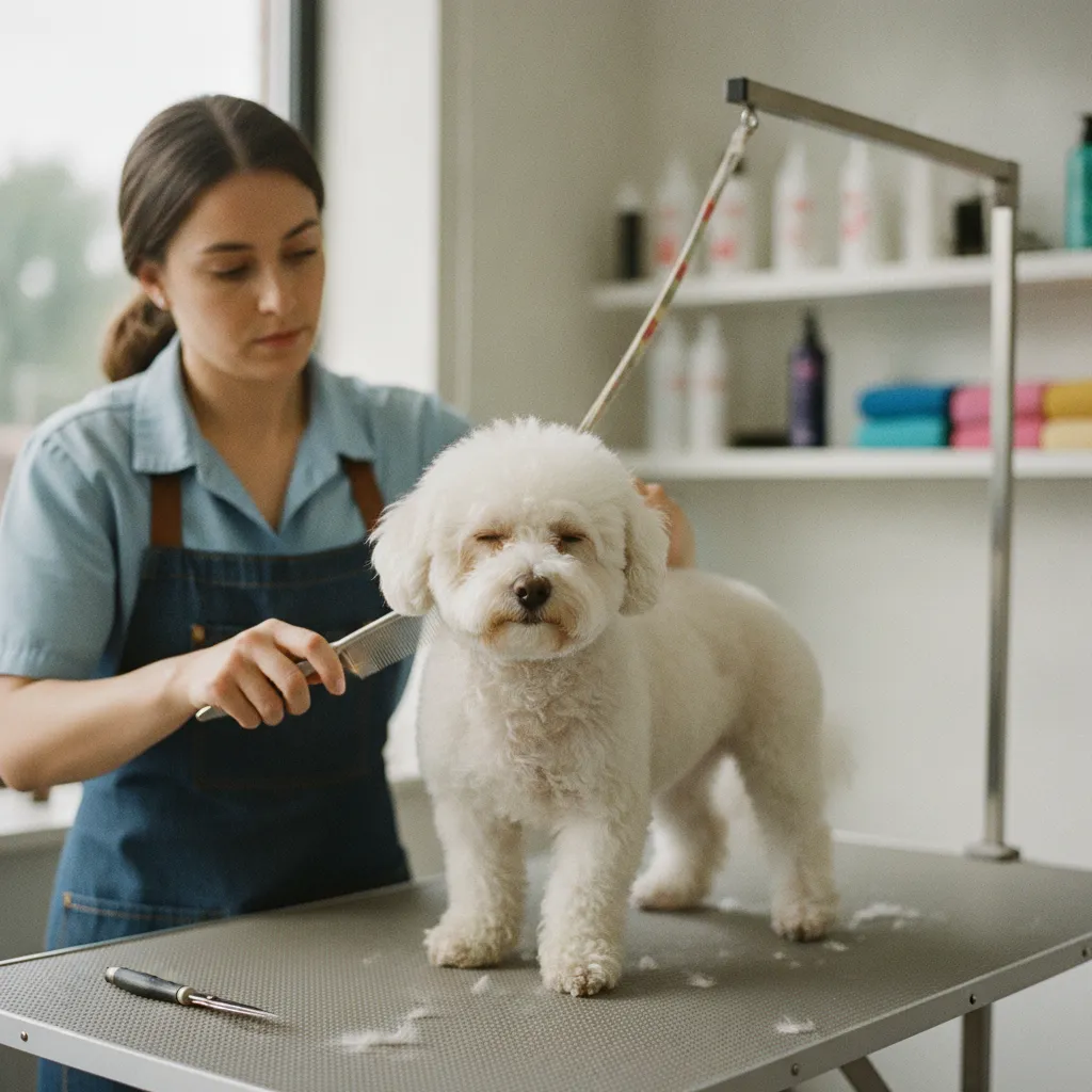 Le brossage régulier est essentiel pour maintenir le pelage d'un bichon en bon état
