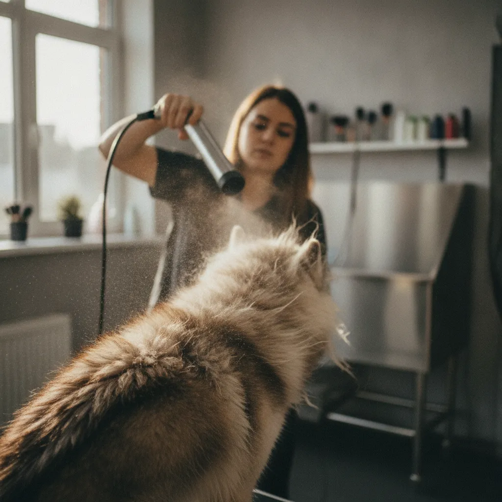 Le séchage complet au pulseur est une étape essentielle pour éviter les infections cutanées
