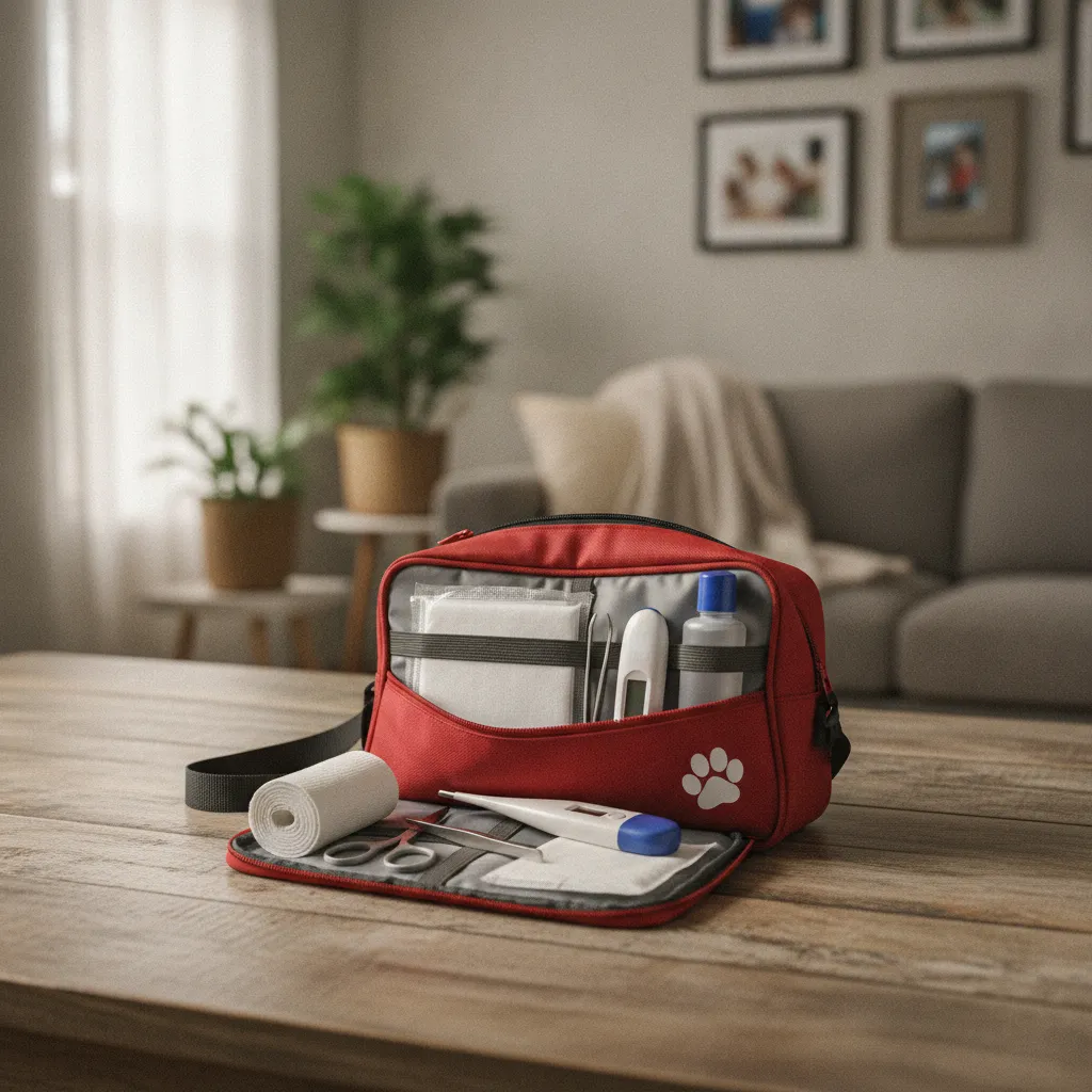Trousse de premiers secours pour animaux à préparer en amont des urgences