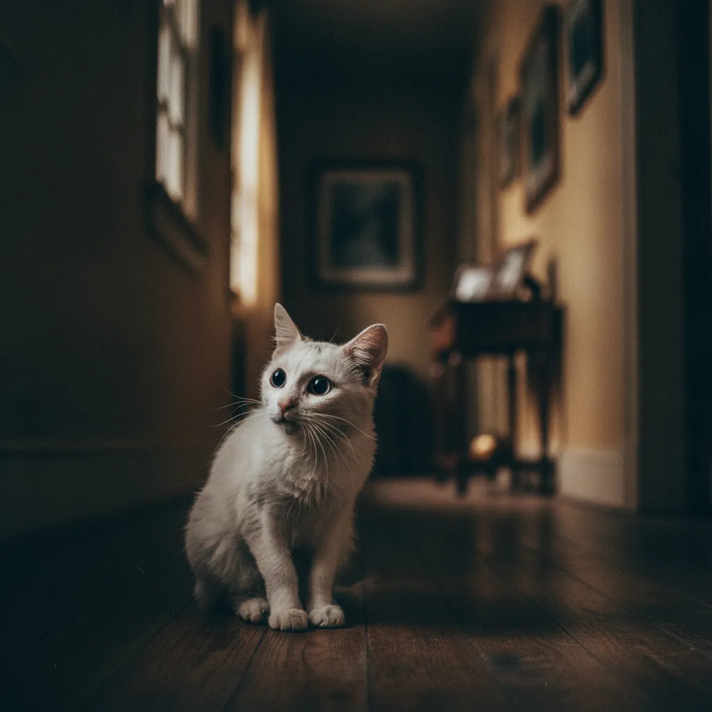Un chat désorienté la nuit peut souffrir de dysfonctionnement cognitif félin ou d'hypertension artérielle