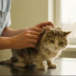 Poils collés chez le chat : quelle maladie en est la cause ?