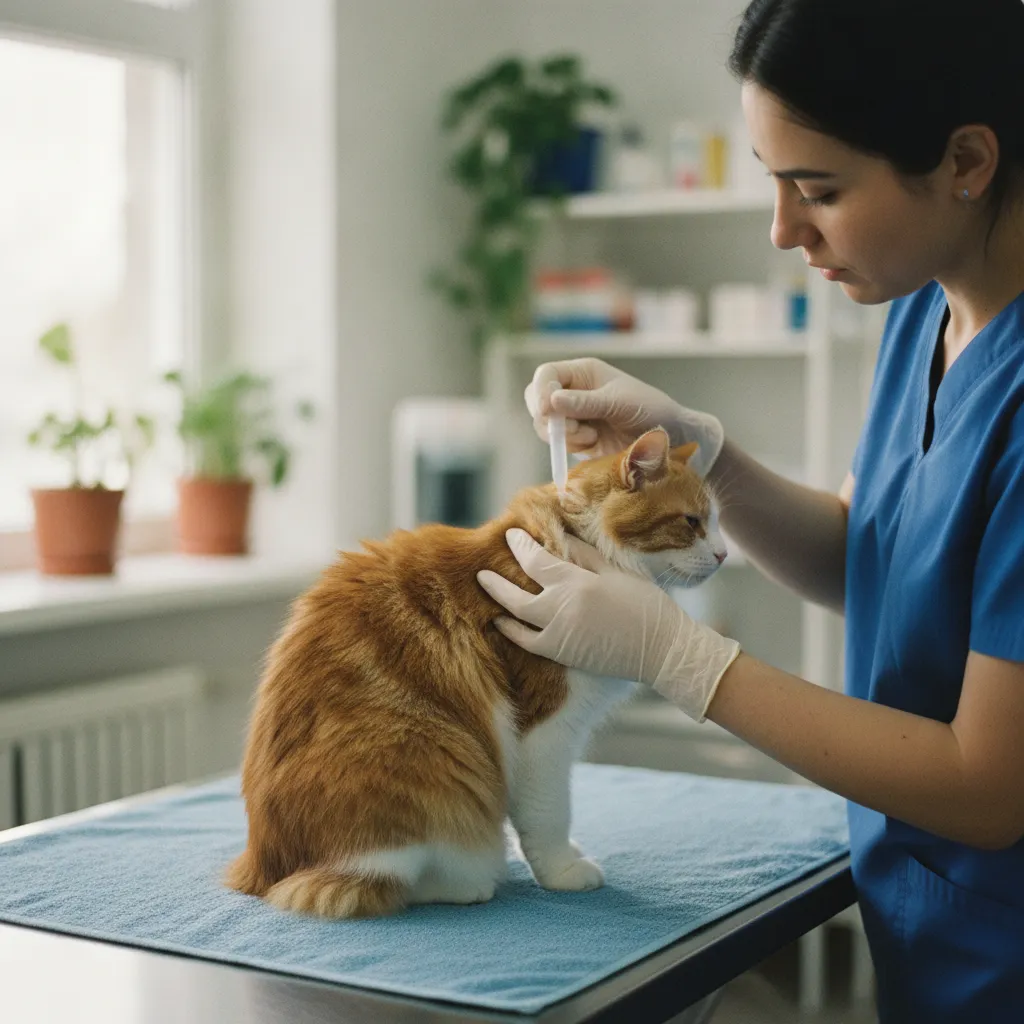 Le traitement antipuces mensuel du chat est la mesure de prévention la plus efficace contre la bartonellose