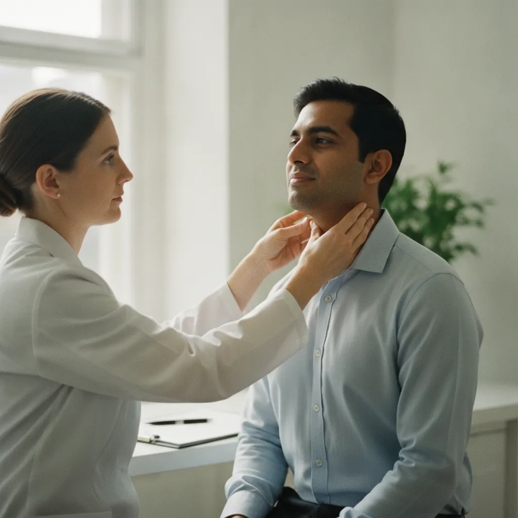 La palpation des ganglions lymphatiques est l'examen clé pour orienter le diagnostic de bartonellose