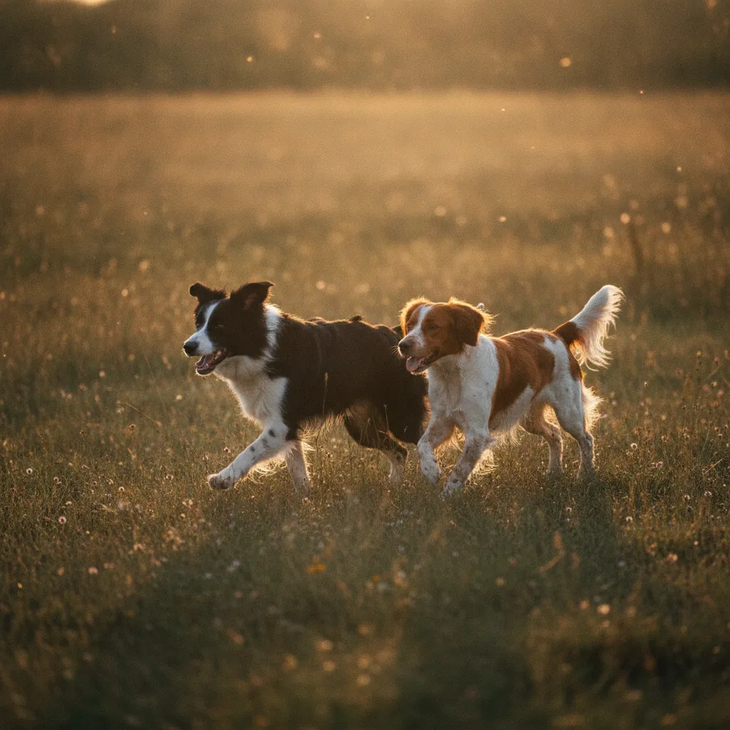 Le Border Collie et l'Épagneul Breton figurent parmi les races moyennes les plus populaires en France