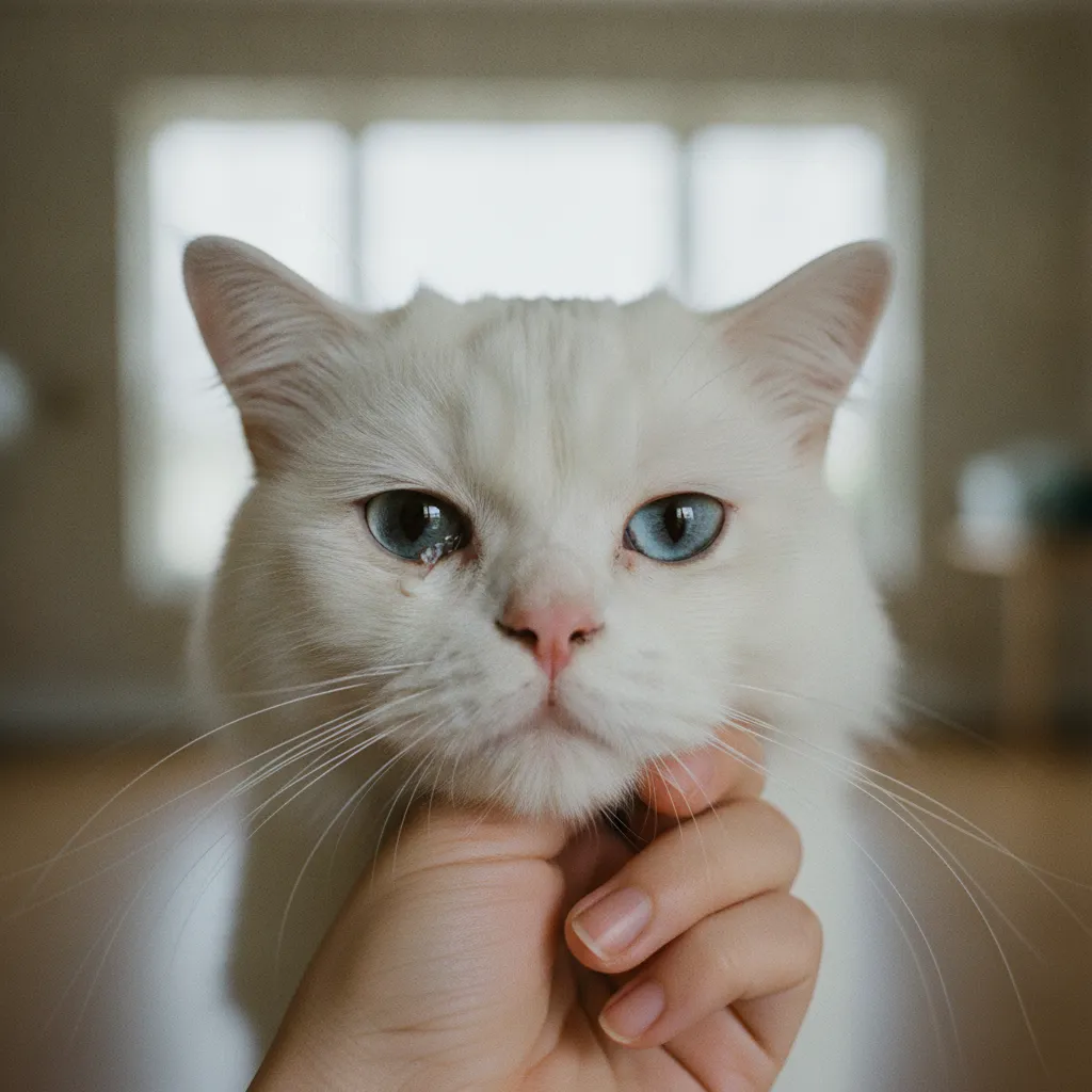Un écoulement oculaire ou nasal persistant chez le chat doit amener à consulter rapidement