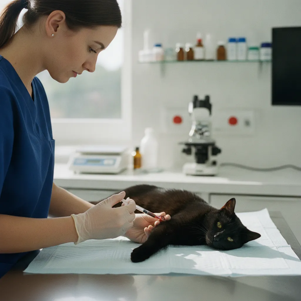 Un bilan sanguin annuel dès 7 ans aide à dépister les maladies chroniques du chat